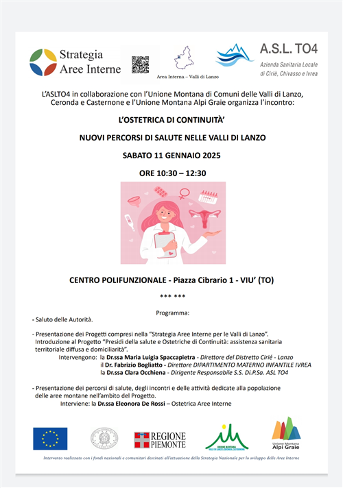 Ostetrica di continuità - nuovi percorsi di salute nelle Valli di Lanzo