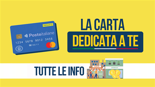 Carta "Dedicata a te": modalità operative per il 2026-2027.